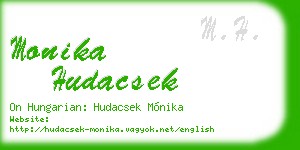 monika hudacsek business card
